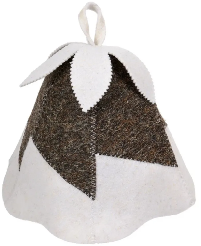 HOT POT шапка д/бани и сауны колокольчик войлок